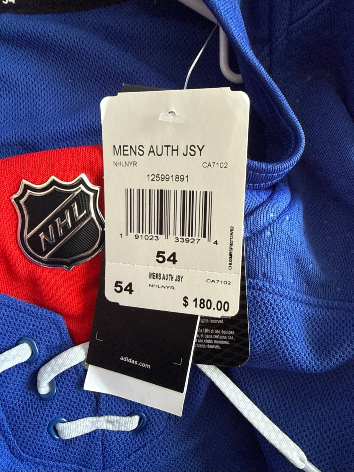 Men’s adidas Ryan Reaves #75 Signed New York Rangers Jersey Sz 54 - NWT RARE - Thumbnail 5