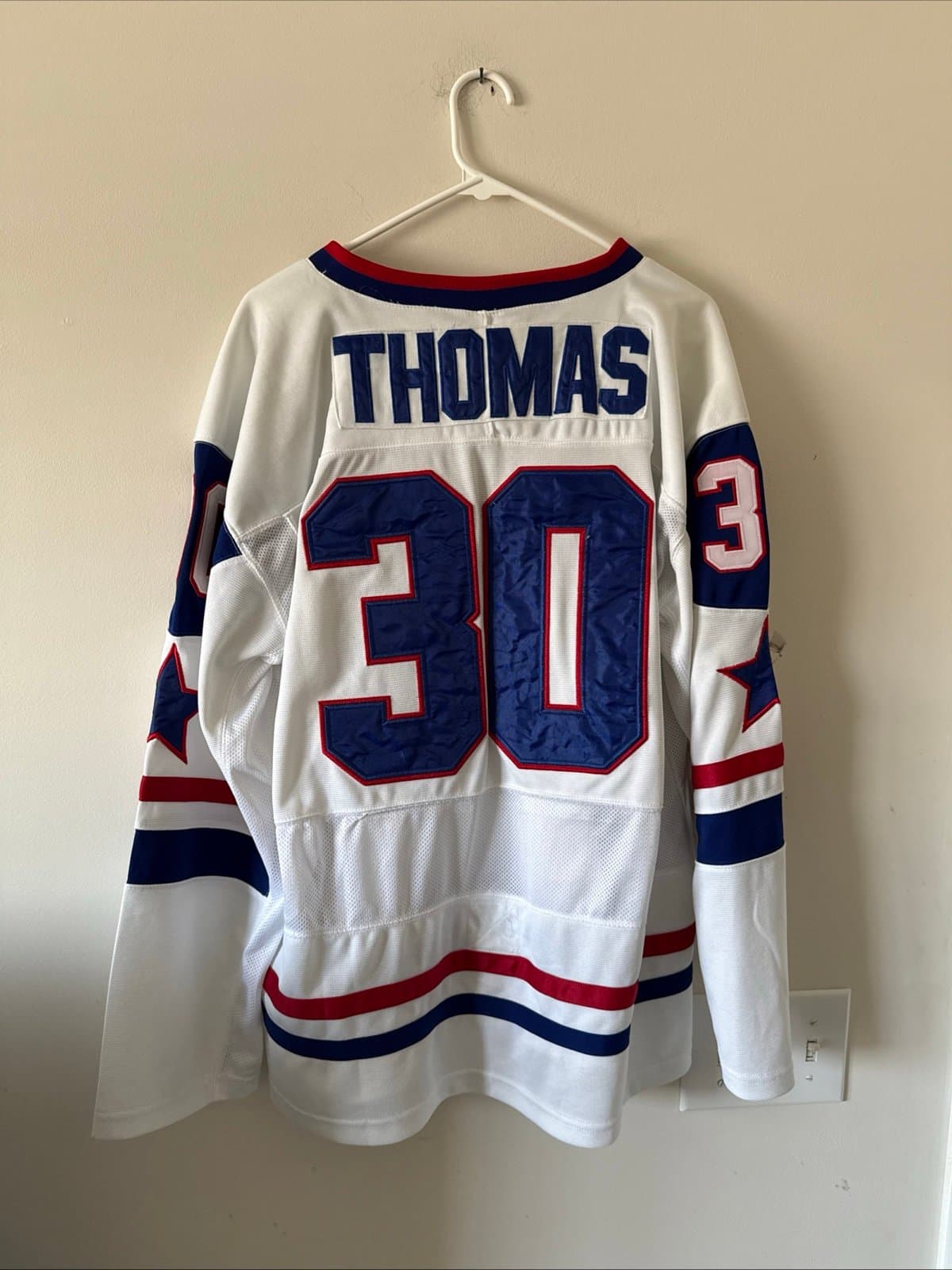 Men’s Nike Tim Thomas #30 Team USA 2010 Olympics Authentic Jersey Sz M - RARE - Thumbnail 6