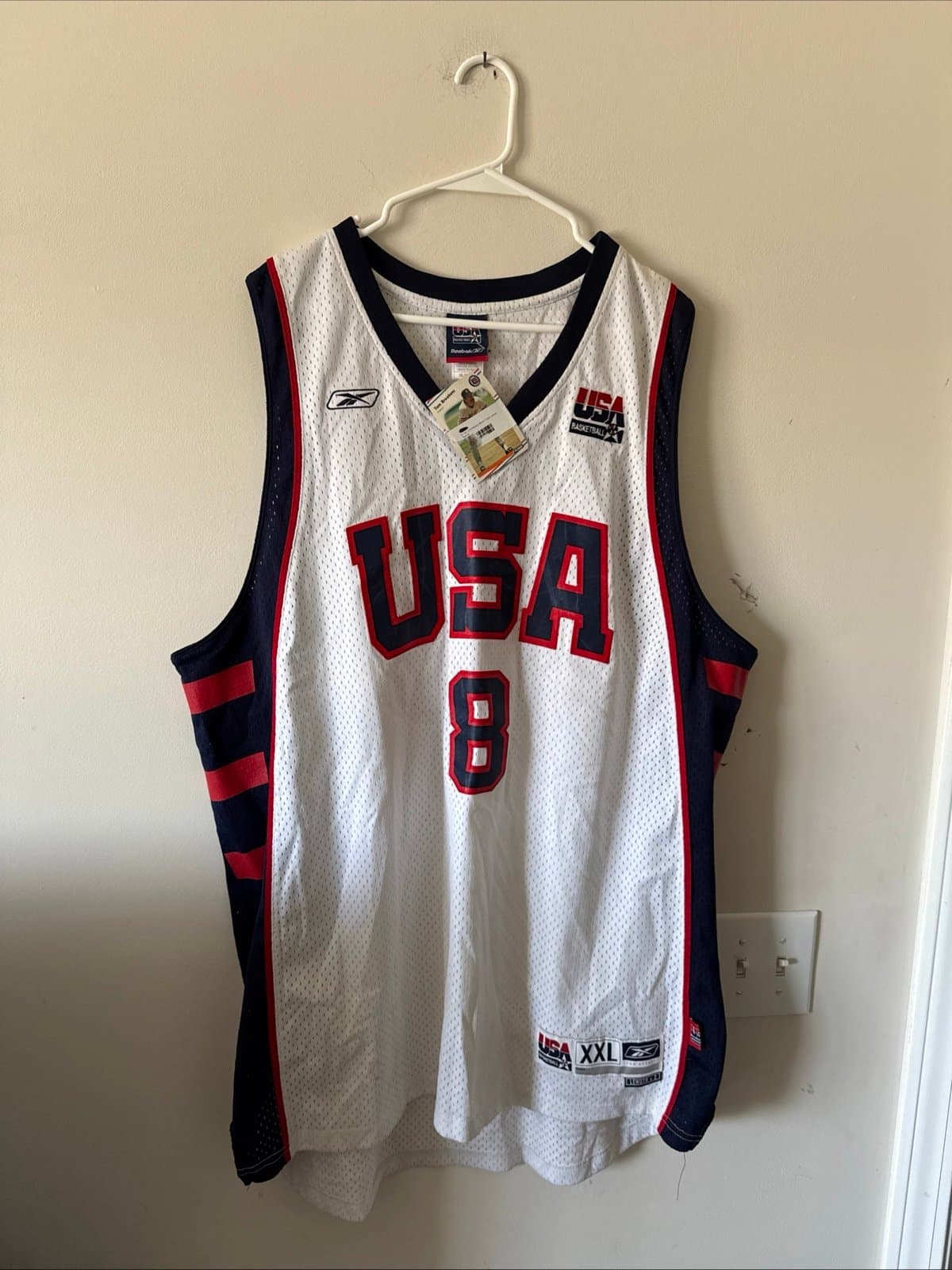 Men’s Reebok Carmelo Anthony #8 Team USA 2004 Olympics Jersey Sz 2XL - NWT RARE - Image 1