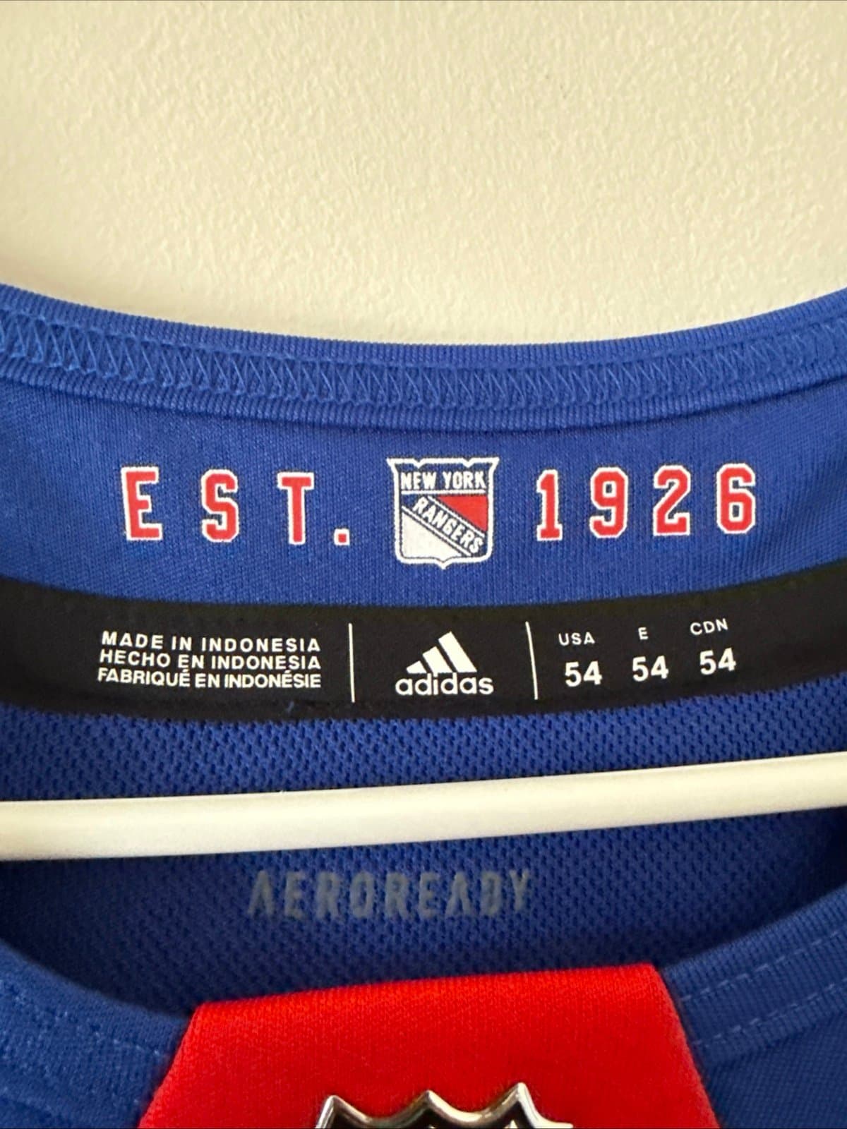 Men’s adidas Ryan Reaves #75 Signed New York Rangers Jersey Sz 54 - NWT RARE - Thumbnail 4