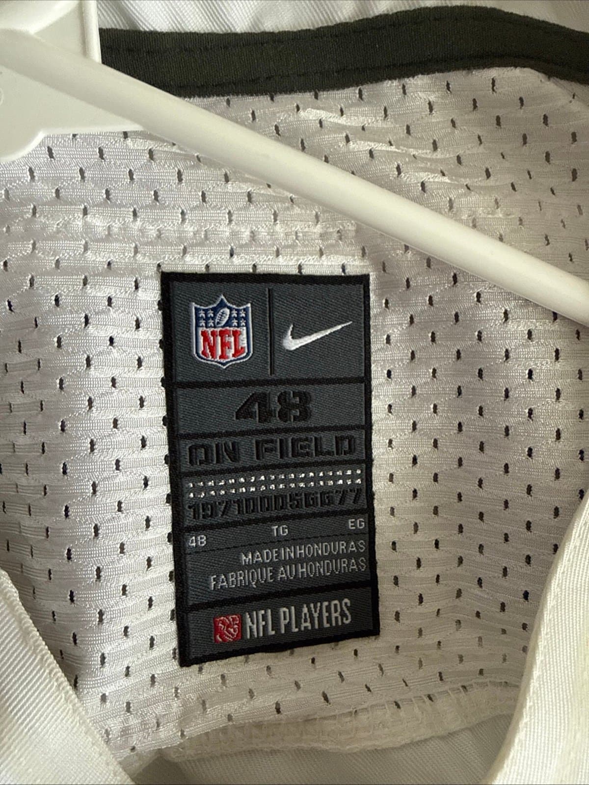 Men’s Nike Pat McAfee #1 Indianapolis Colts Vapor Elite Jersey Sz 48 White RARE - Thumbnail 4