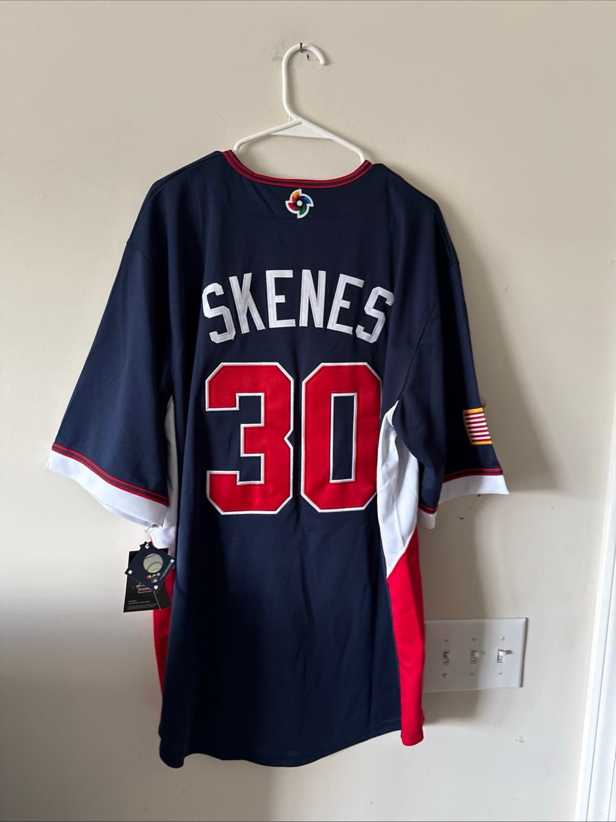 Men’s Nike Paul Skenes #30 Team USA 2026 World Baseball Classic Jersey Sz XL NWT - Thumbnail 6