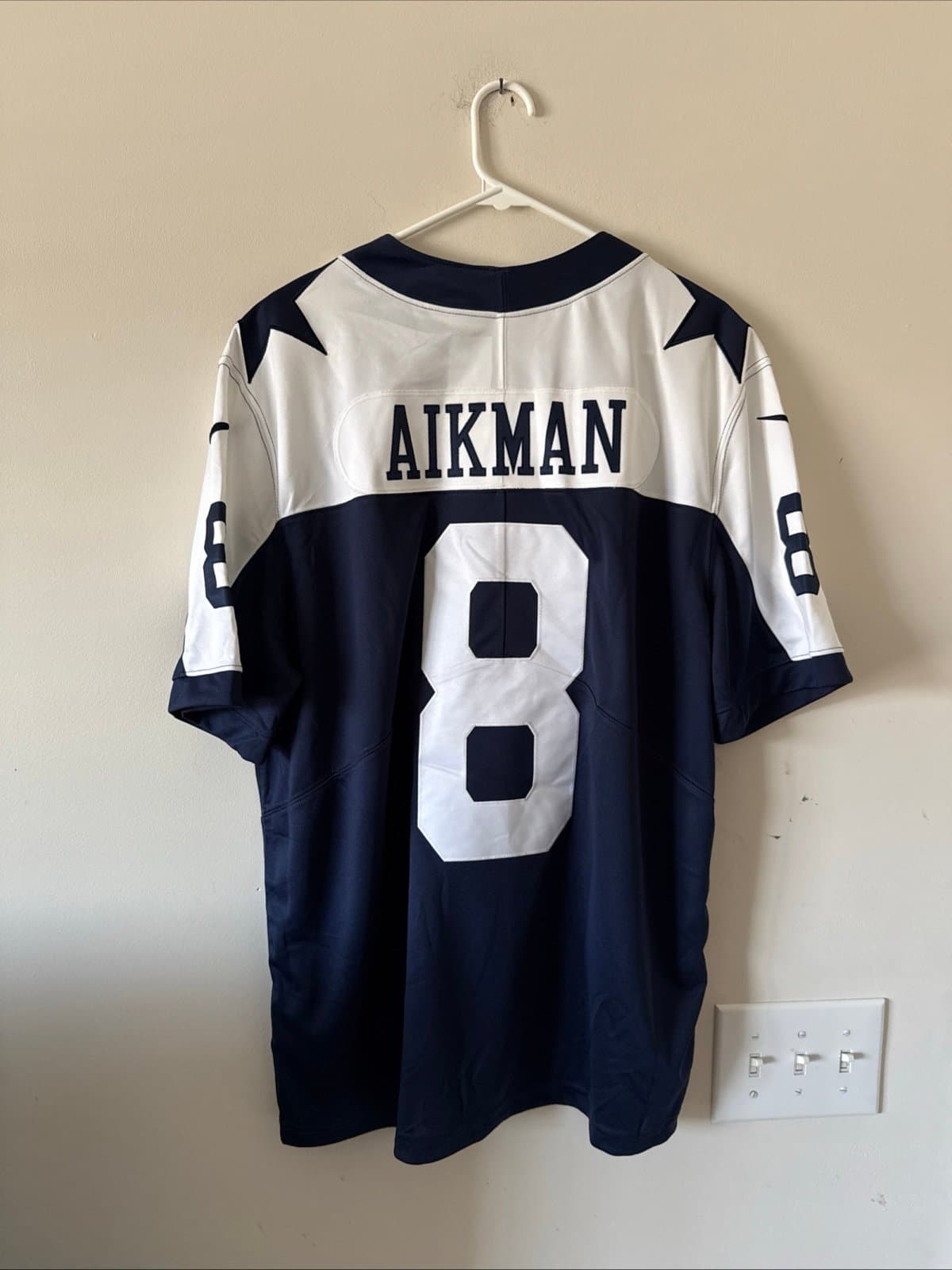 Men’s Nike Troy Aikman #8 Dallas Cowboys Vapor Lmtd Throwback Jersey Sz XL RARE - Thumbnail 6