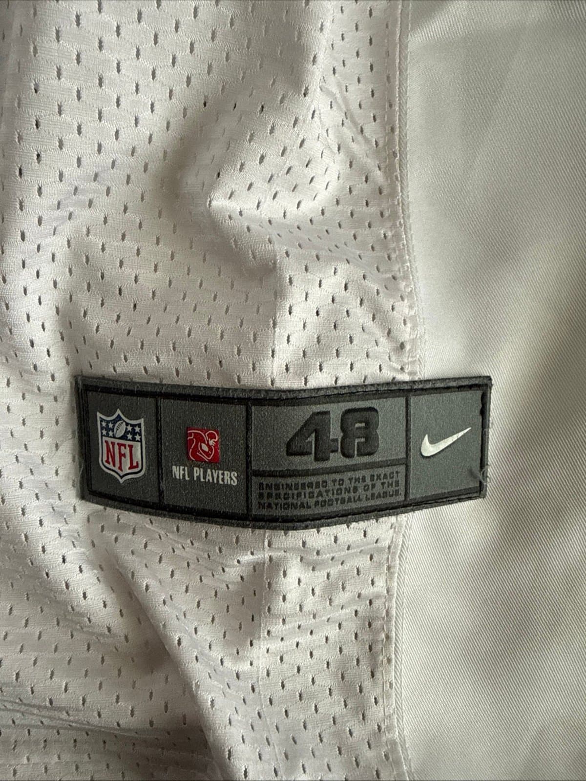 Men’s Nike Pat McAfee #1 Indianapolis Colts Vapor Elite Jersey Sz 48 White RARE - Thumbnail 3