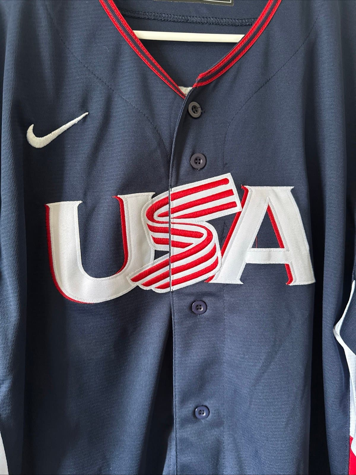 Men’s Nike Paul Skenes #30 Team USA 2026 World Baseball Classic Jersey Sz XL NWT - Thumbnail 2