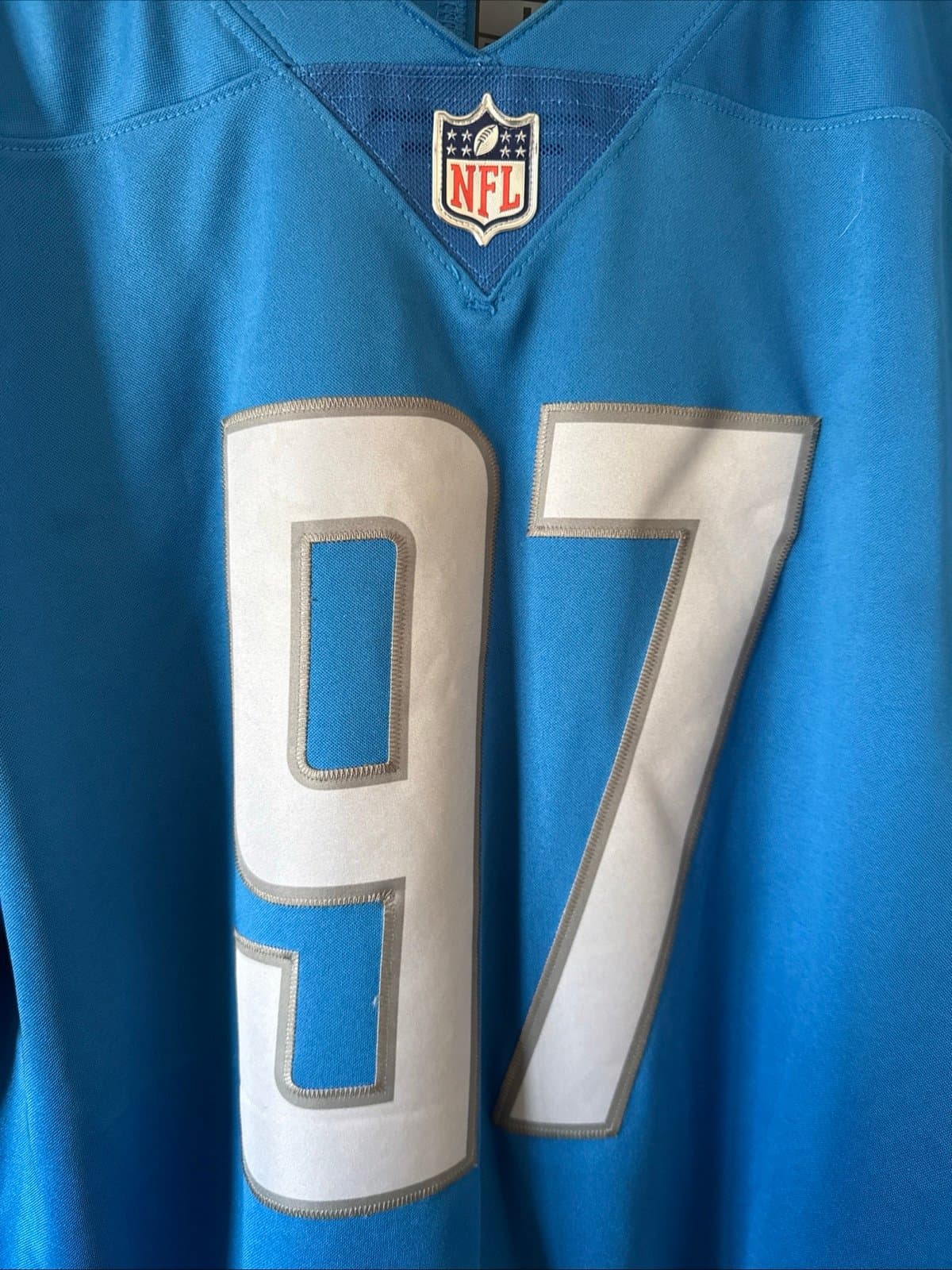 Men’s Nike Aidan Hutchinson #97 Detroit Lions NFL Vapor Lmtd Jersey Sz L - RARE - Thumbnail 2
