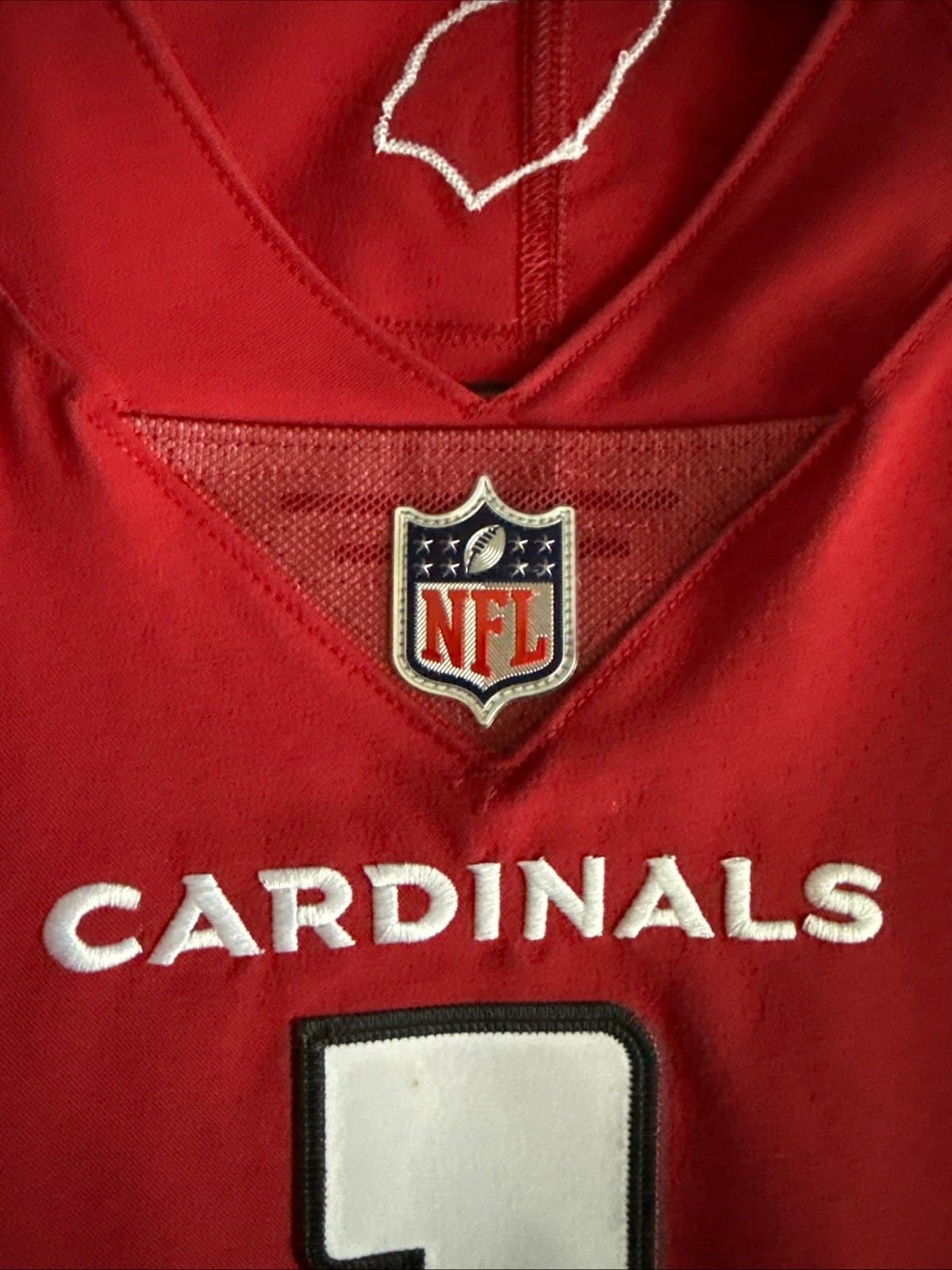 Men’s Nike Kyler Murray #1 Arizona Cardinals Vapor Elite Jersey Sz 48 - Red - Thumbnail 5