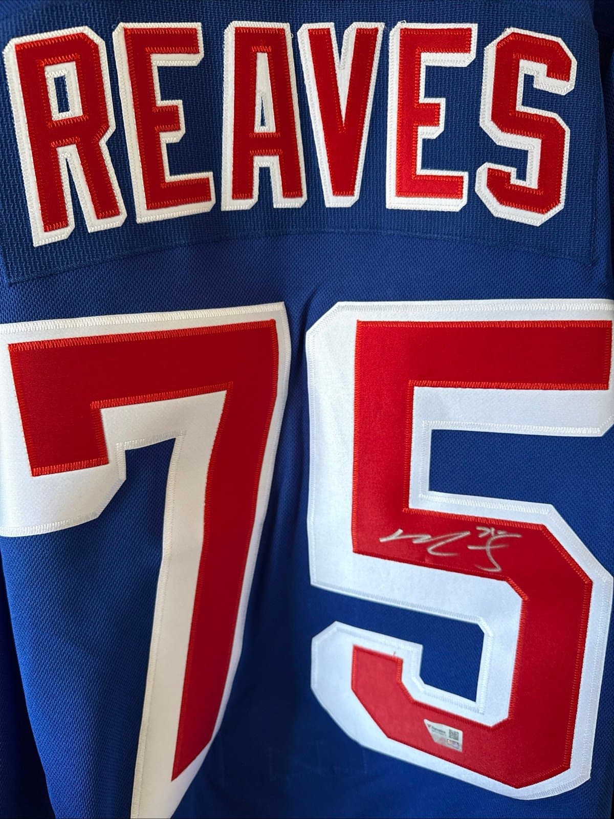 Men’s adidas Ryan Reaves #75 Signed New York Rangers Jersey Sz 54 - NWT RARE - Thumbnail 2