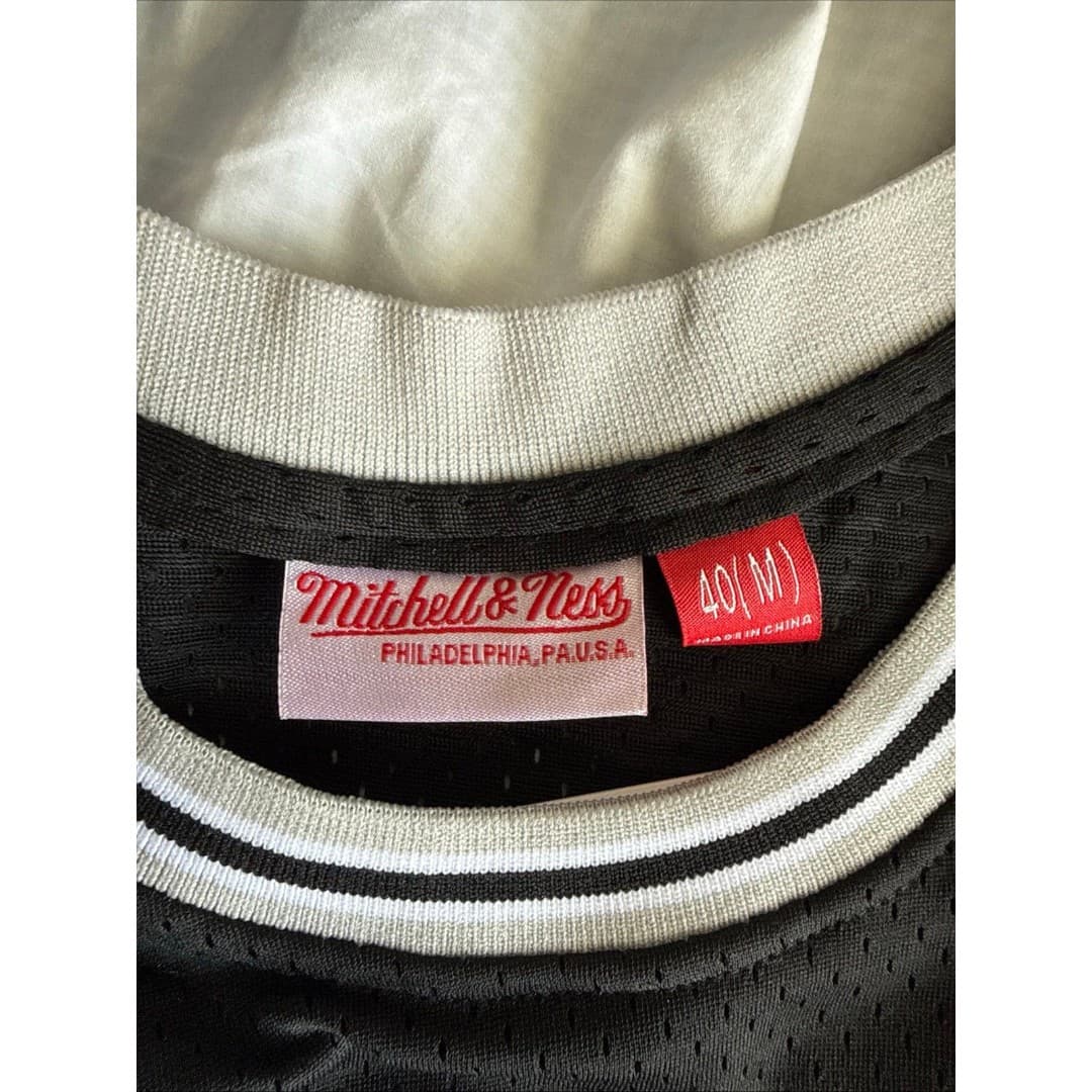 Mitchell-ness Men's Black and Grey Top - Thumbnail 4