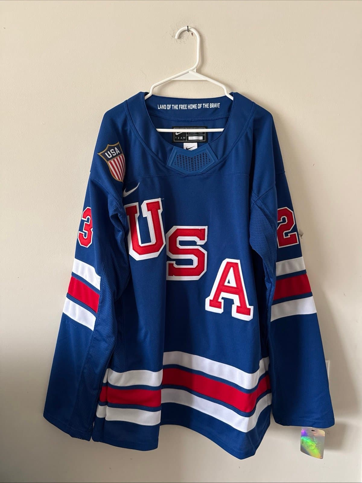 Men’s Nike Adam Fox #23 Team USA 2026 Winter Olympics Jersey Size XL - NWT RARE - Image 1