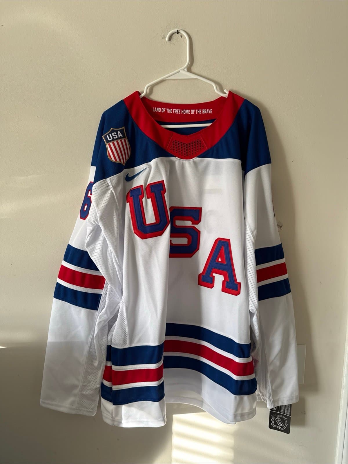 Men’s Nike Jack Hughes #86 Team USA Hockey Jersey 2026 Olympics Sz XL NWT RARE - Image 1