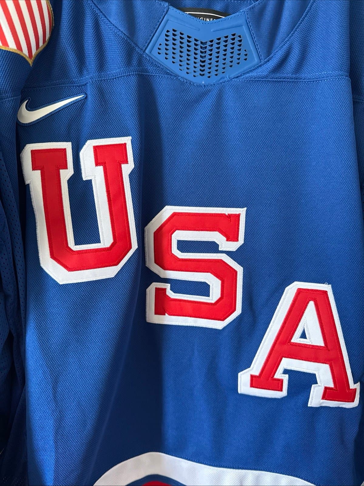 Men’s Nike Jack Hughes #86 Team USA Hockey Jersey 2026 Olympics Sz L Blue RARE - Thumbnail 2