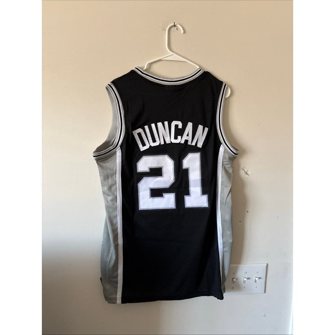 Mitchell-ness Men's Black and Grey Top - Thumbnail 6