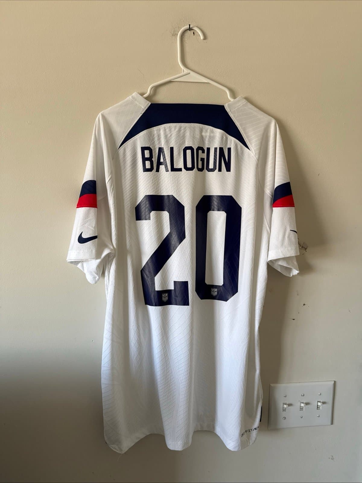 Men’s Nike ADV Folarin Balogun #20 2022 Team USA Soccer Jersey Sz XL - RARE - Thumbnail 7