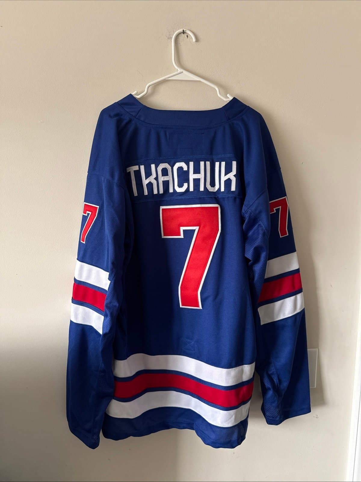 Men’s Nike Brady Tkachuk #7 Team USA 2026 Winter Olympics Jersey Size XL - RARE - Thumbnail 8