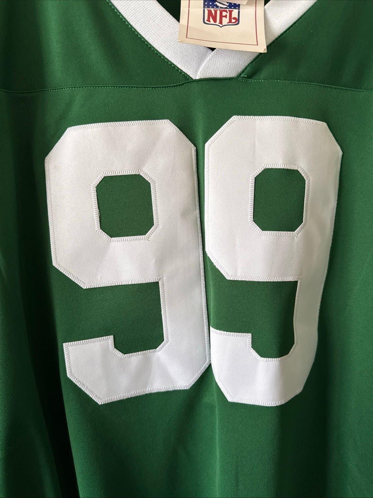 Men’s Mitchell & Ness Mark Gastineau #99 NY Jets 1984 NFL Jersey Sz 54 NWT RARE - Thumbnail 2