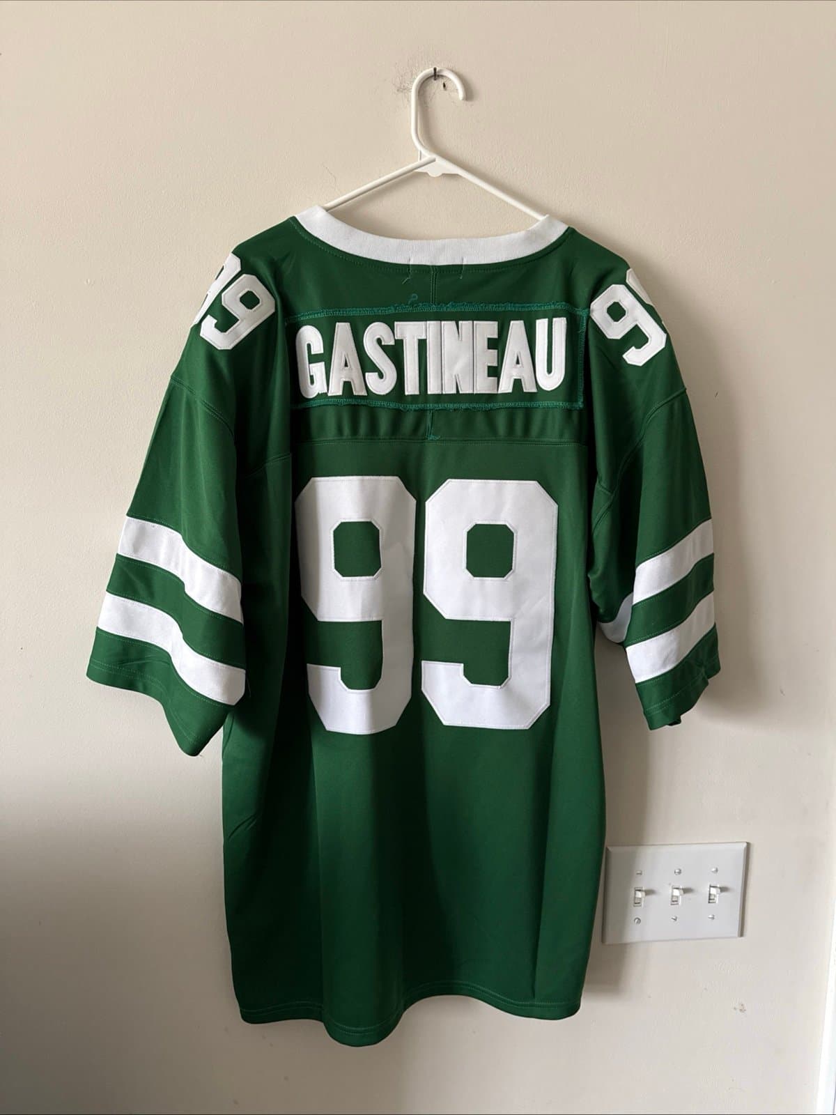 Men’s Mitchell & Ness Mark Gastineau #99 NY Jets 1984 NFL Jersey Sz 54 NWT RARE - Thumbnail 7