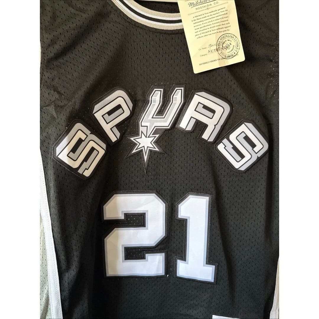 Mitchell-ness Men's Black and Grey Top - Thumbnail 2