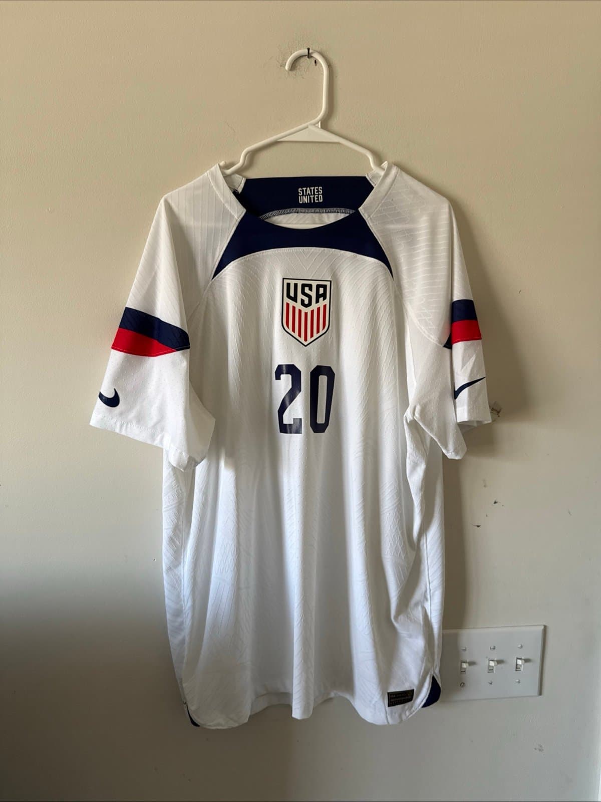 Men’s Nike ADV Folarin Balogun #20 2022 Team USA Soccer Jersey Sz XL - RARE - Image 1