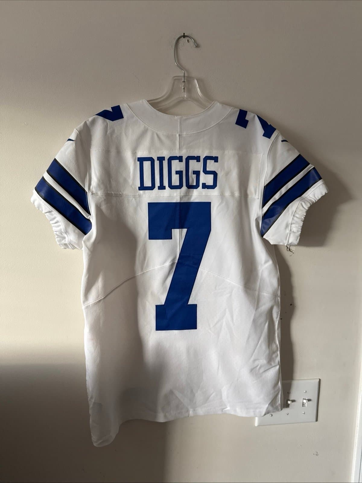 Men’s Nike Dallas Cowboys Trevon Diggs #7 Jersey Vapor Elite Sz 40 - White RARE - Thumbnail 6