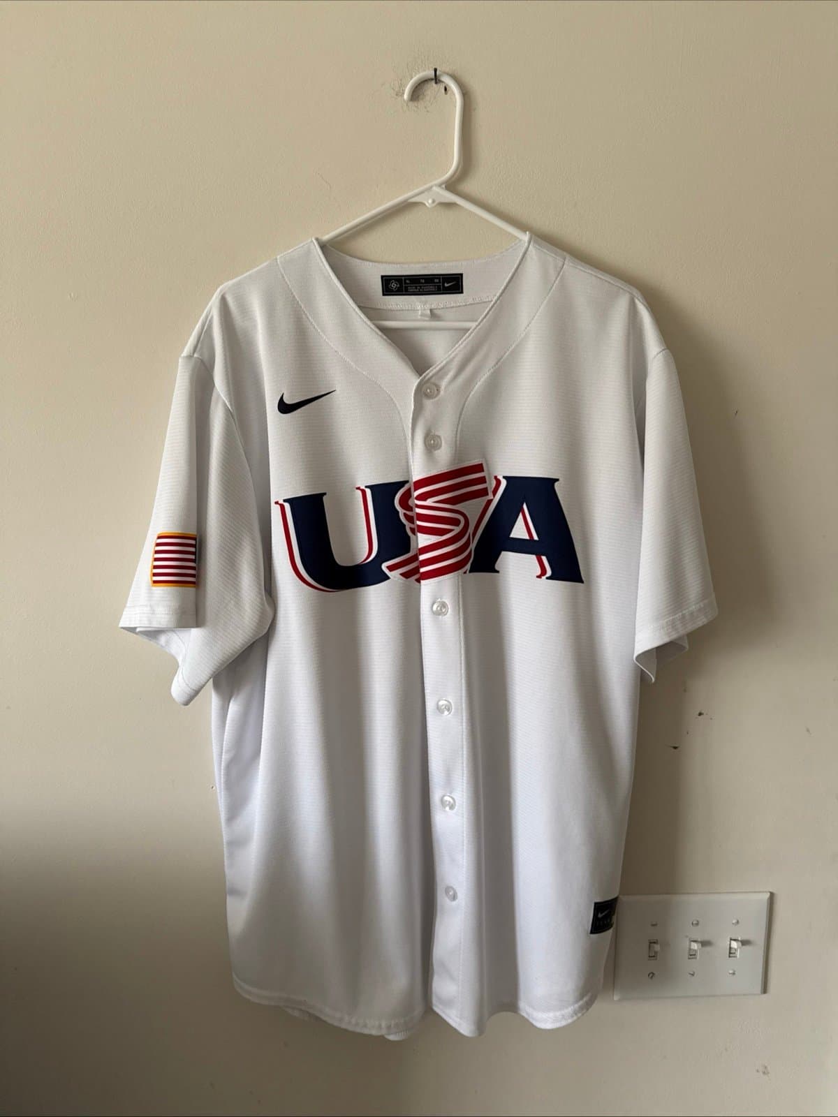 Men’s Nike Cedric Mullins #31 Team USA WBC Home Baseball Jersey Sz XL - RARE - Image 1