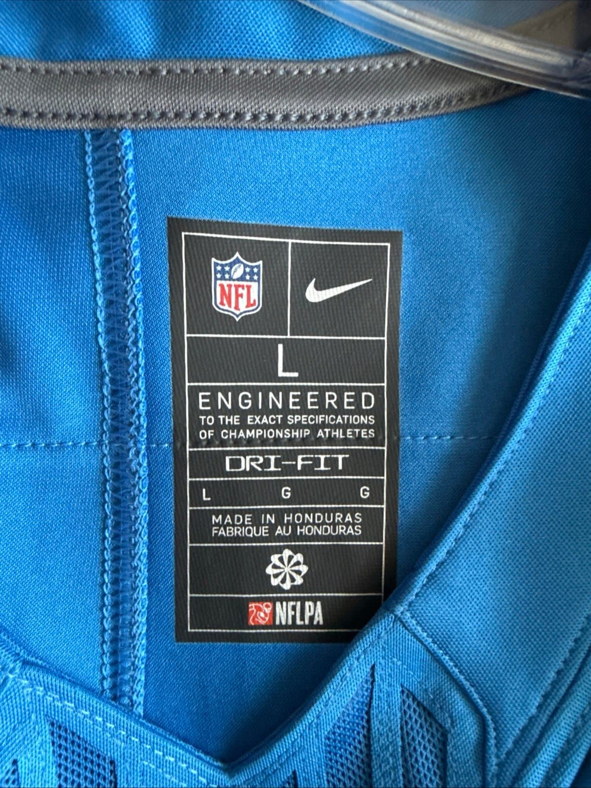 Men’s Nike Aidan Hutchinson #97 Detroit Lions NFL Vapor Lmtd Jersey Sz L - RARE - Thumbnail 4