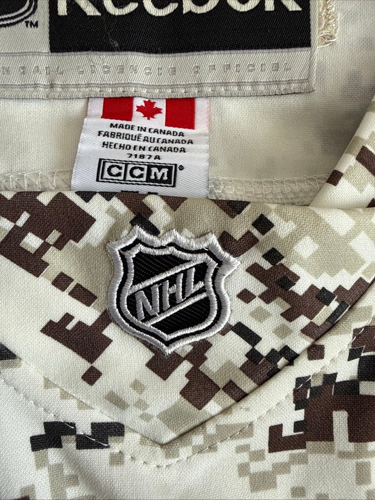 MEN’S REEBOK MARIO LEMIEUX #66 PENGUINS DIGITAL CAMO NHL JERSEY SZ 54 - NWT RARE - Thumbnail 4