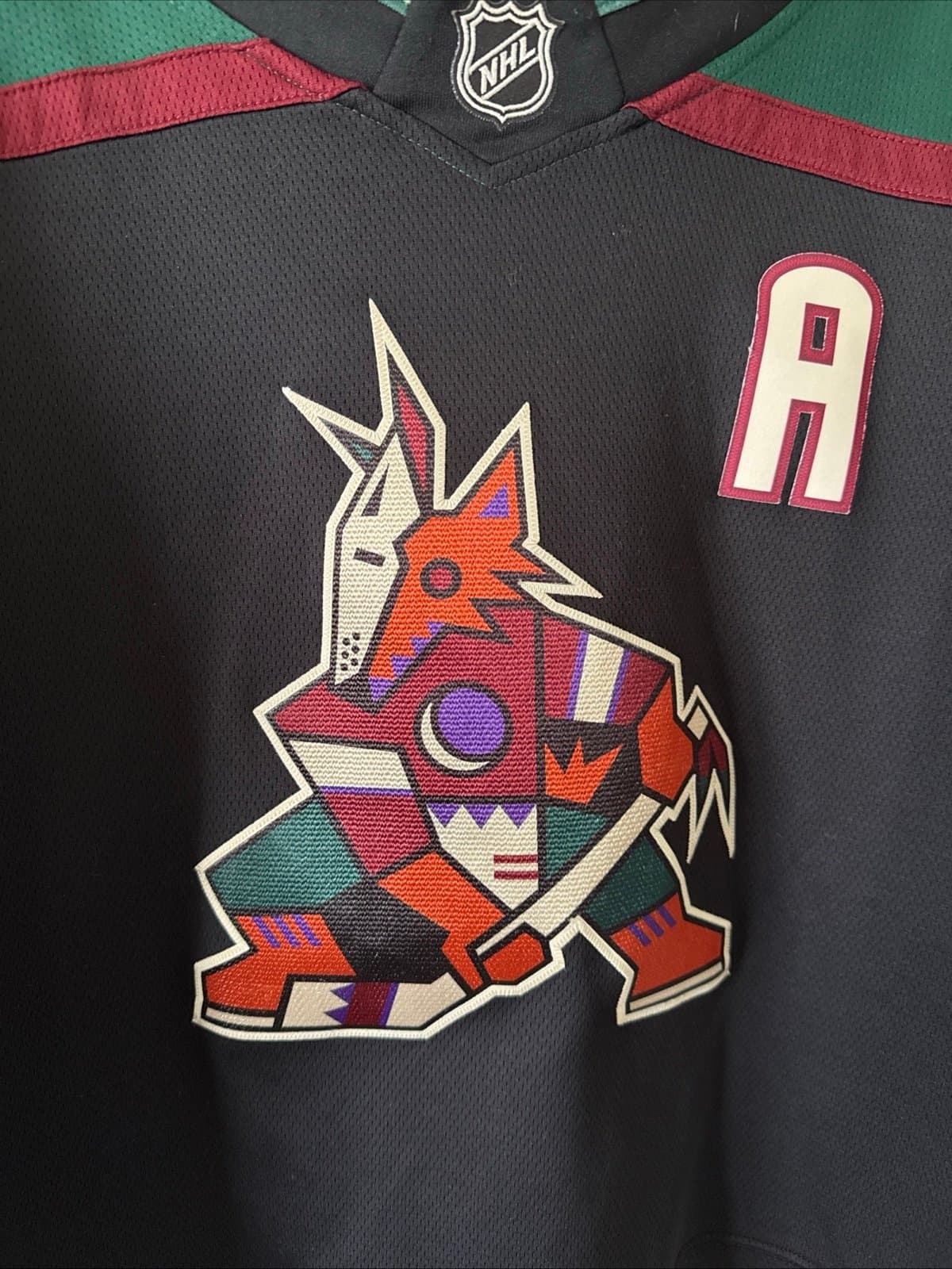 Men’s Fanatics Derek Stepan #21 Arizona Coyotes Retro Kachina Jersey Sz L - RARE - Thumbnail 2