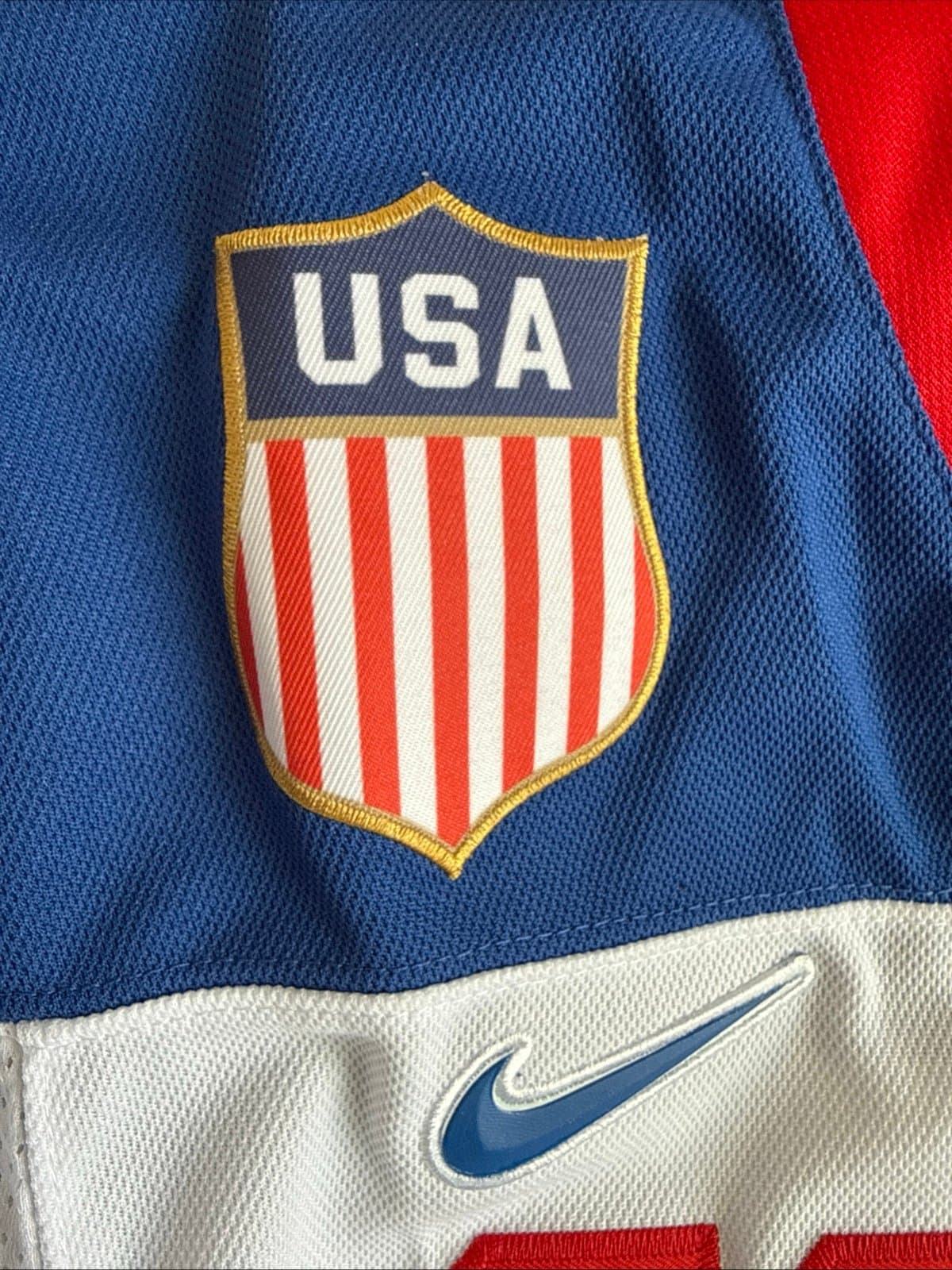 Men’s Nike Brady Tkachuk #7 Team USA 2026 Winter Olympics Jersey Size XL - RARE - Thumbnail 4