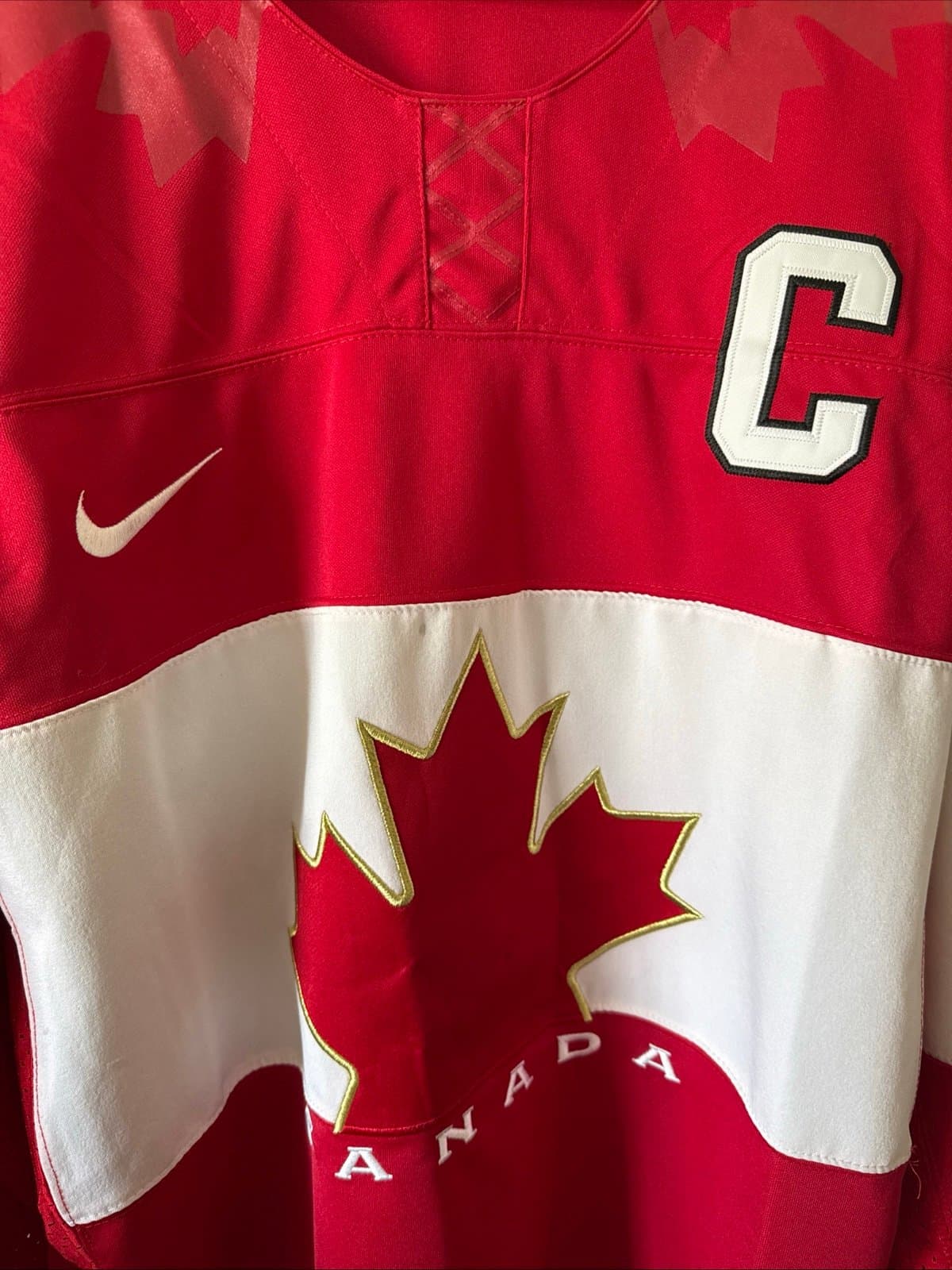MEN’S NIKE SIDNEY CROSBY #87 TEAM CANADA 2014 OLYMPICS HOCKEY JERSEY SZ XL RARE - Thumbnail 2