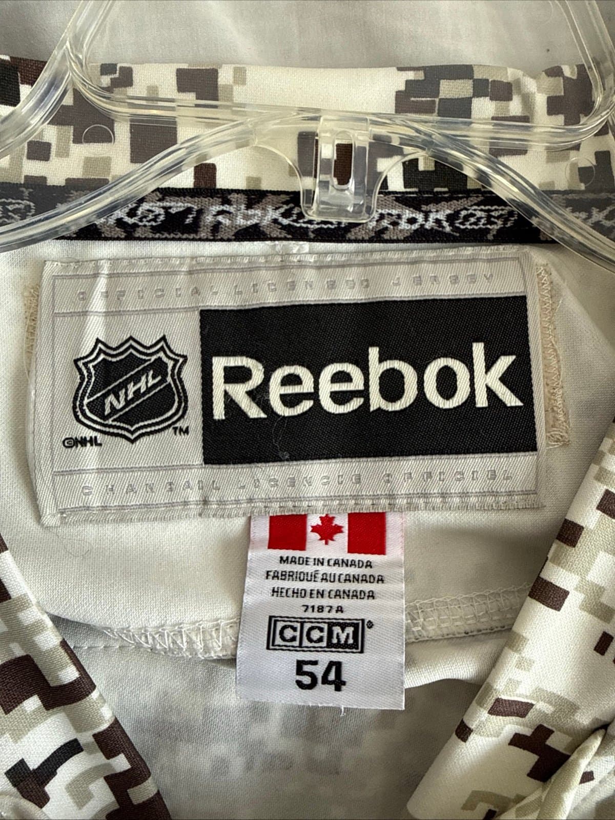 MEN’S REEBOK MARIO LEMIEUX #66 PENGUINS DIGITAL CAMO NHL JERSEY SZ 54 - NWT RARE - Thumbnail 3