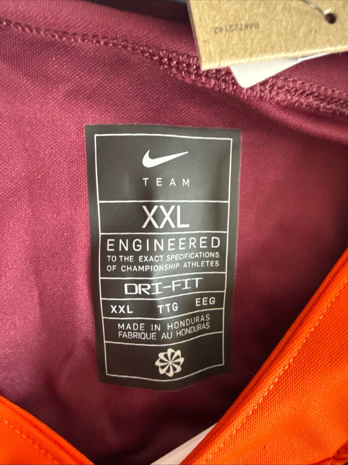 Men’s Nike Jordan Tapscott #81 Autographed VT Hokies Jersey Sz 2XL - NWT RARE - Thumbnail 4