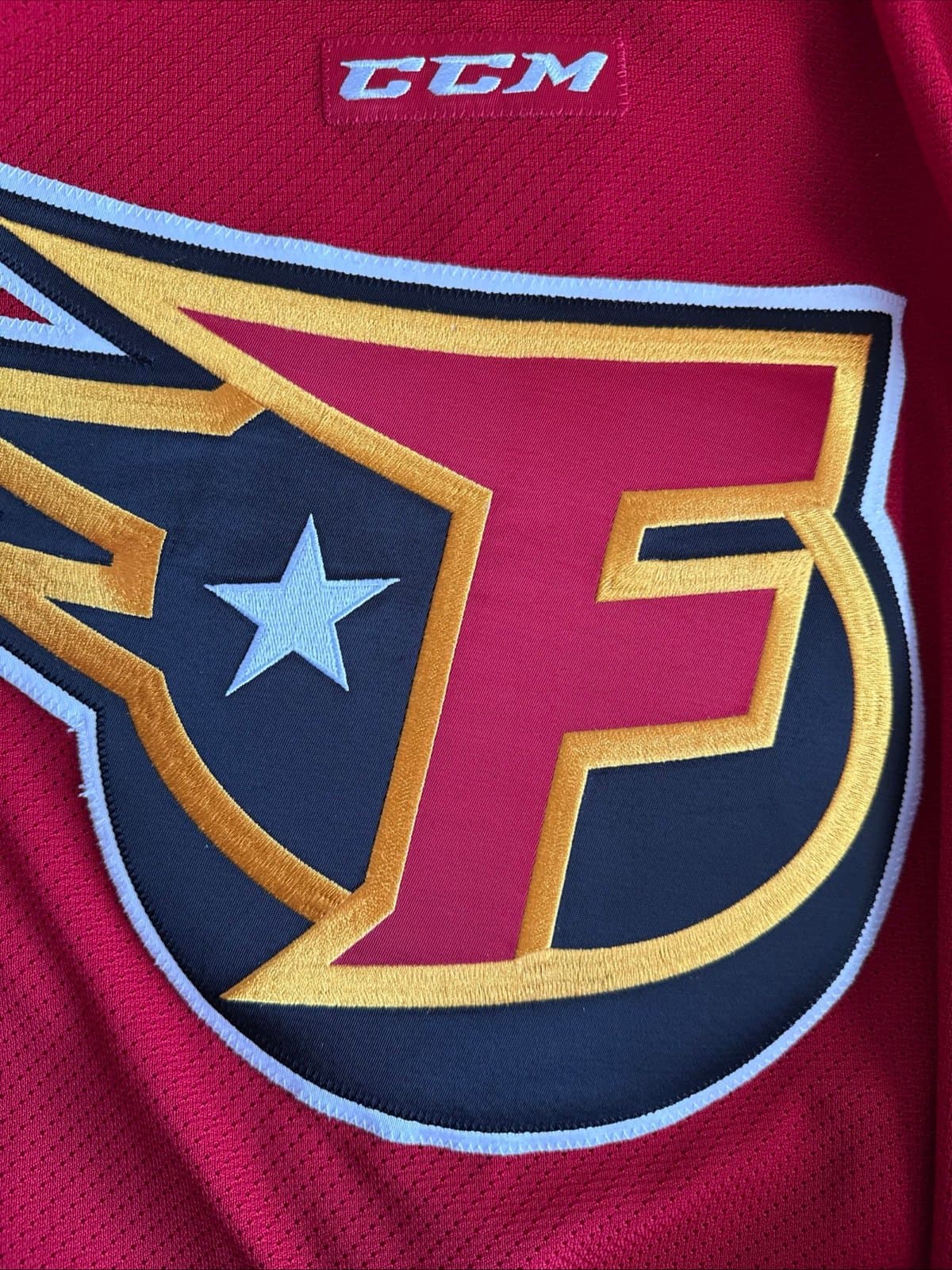 MEN’S CCM INDY FUEL ECHL AUTHENTIC HOCKEY GAME JERSEY SZ 52 - RED RARE - Thumbnail 6