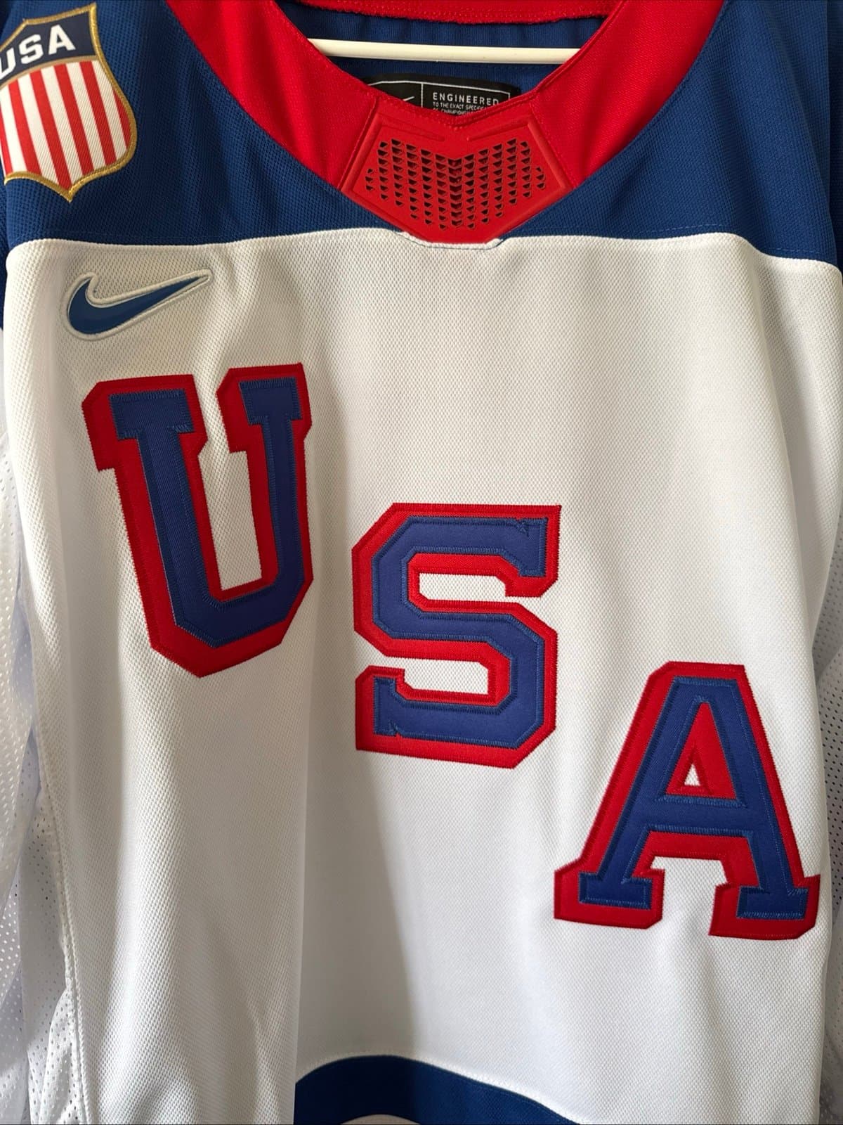 Men’s Nike Brady Tkachuk #7 Team USA 2026 Winter Olympics Jersey Size XL - RARE - Thumbnail 2