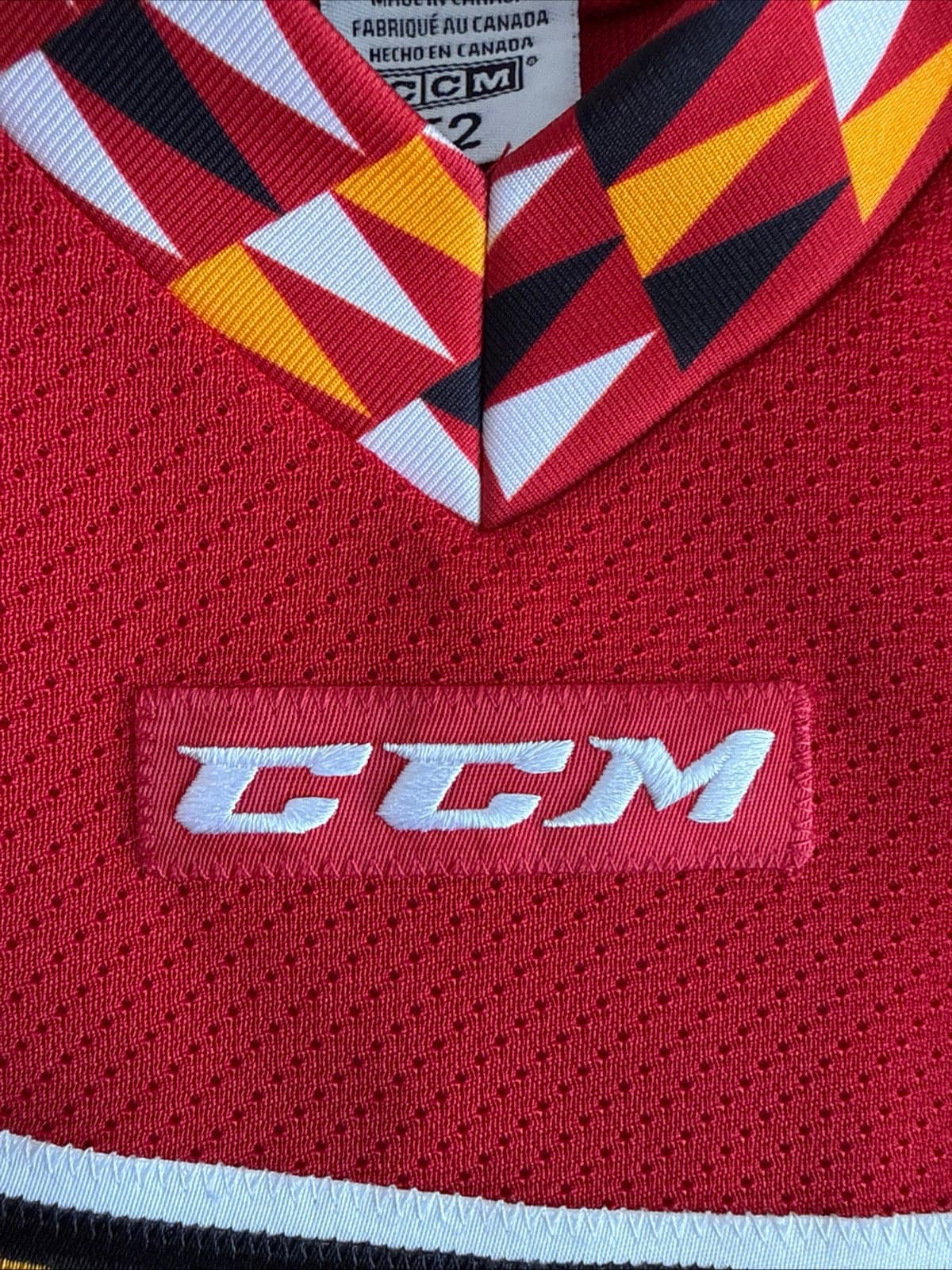MEN’S CCM INDY FUEL ECHL AUTHENTIC HOCKEY GAME JERSEY SZ 52 - RED RARE - Thumbnail 4