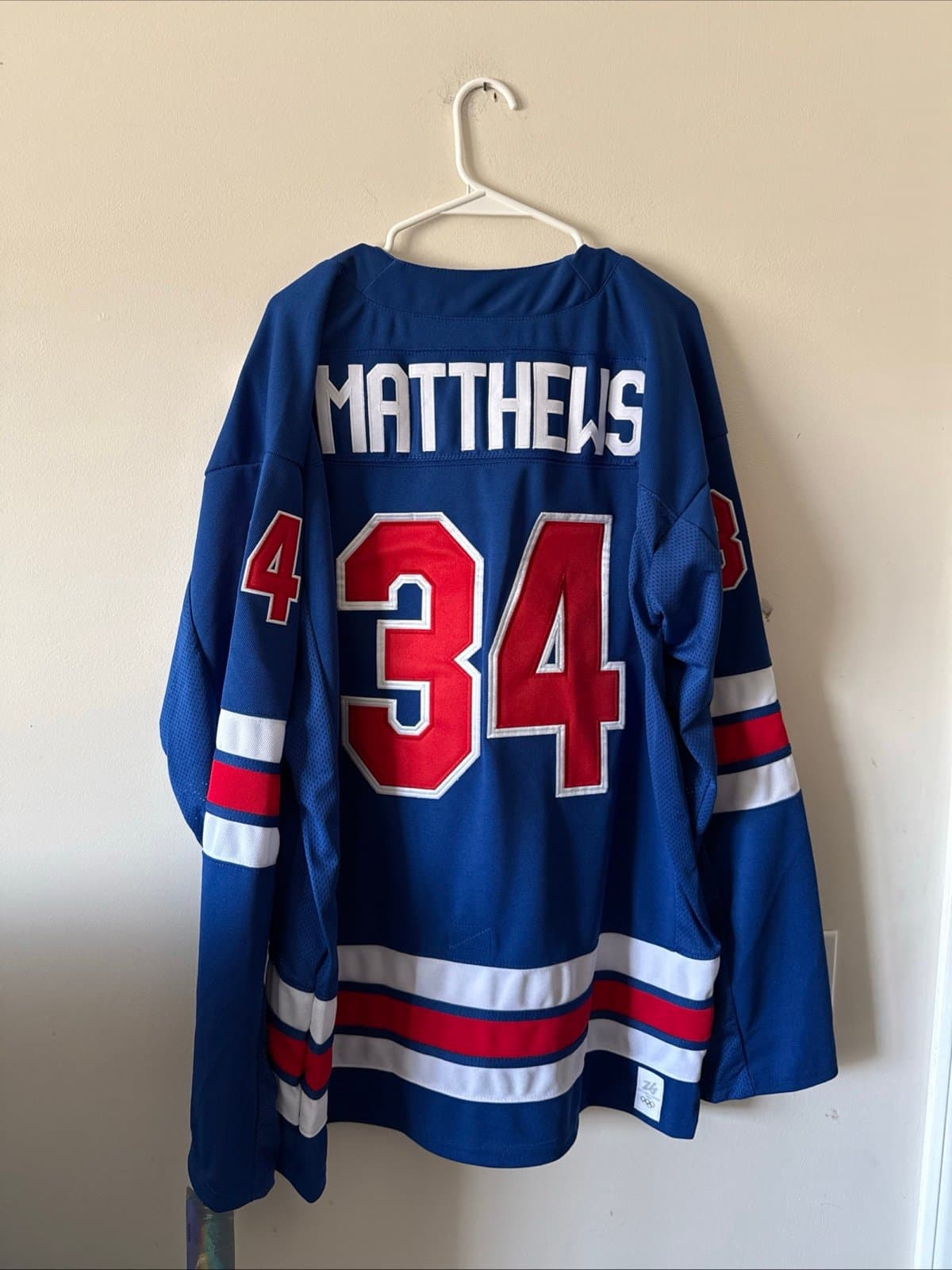 MEN’S NIKE AUSTON MATTHEWS #34 TEAM USA AUTHENTIC 2026 OLYMPICS JERSEY SZ 2XL - Thumbnail 7