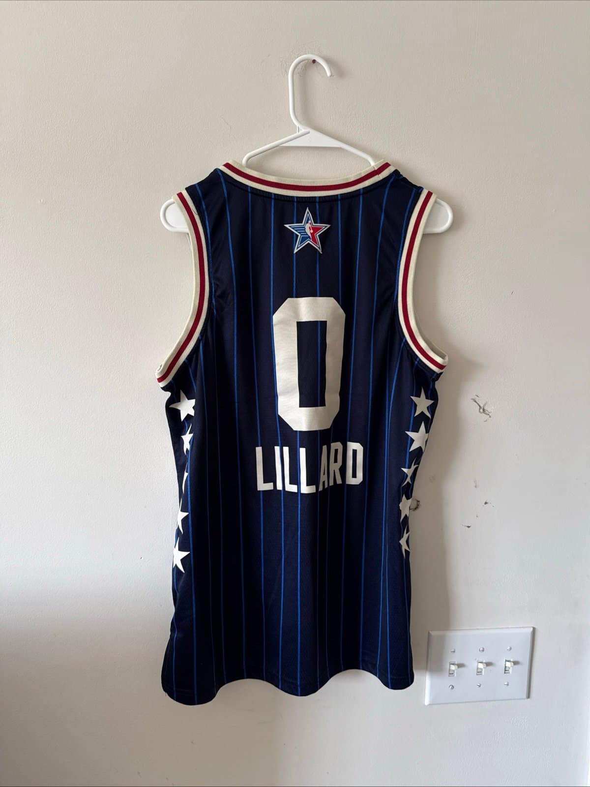 Mens Nike 2024 NBA All Star Game Damian Lillard Team East Bucks Jersey Sz 44 - Thumbnail 5
