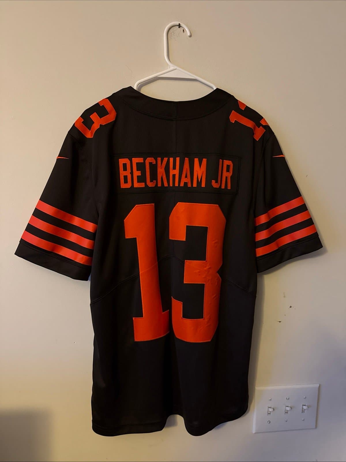 Men’s Nike Cleveland Browns Odell Beckham Jr. #13 Vapor Color Rush Jersey Sz M - Thumbnail 6