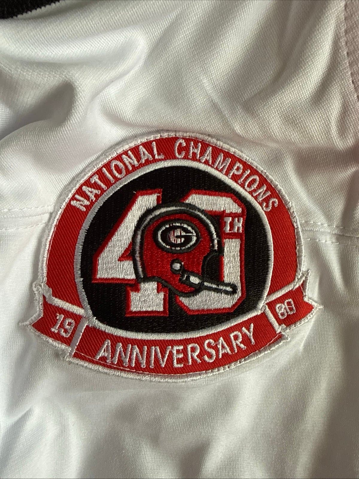 Men’s Nike Zamir White #3 Georgia Bulldogs 40th Anniv. NCAA Jersey Sz XL - White - Thumbnail 4