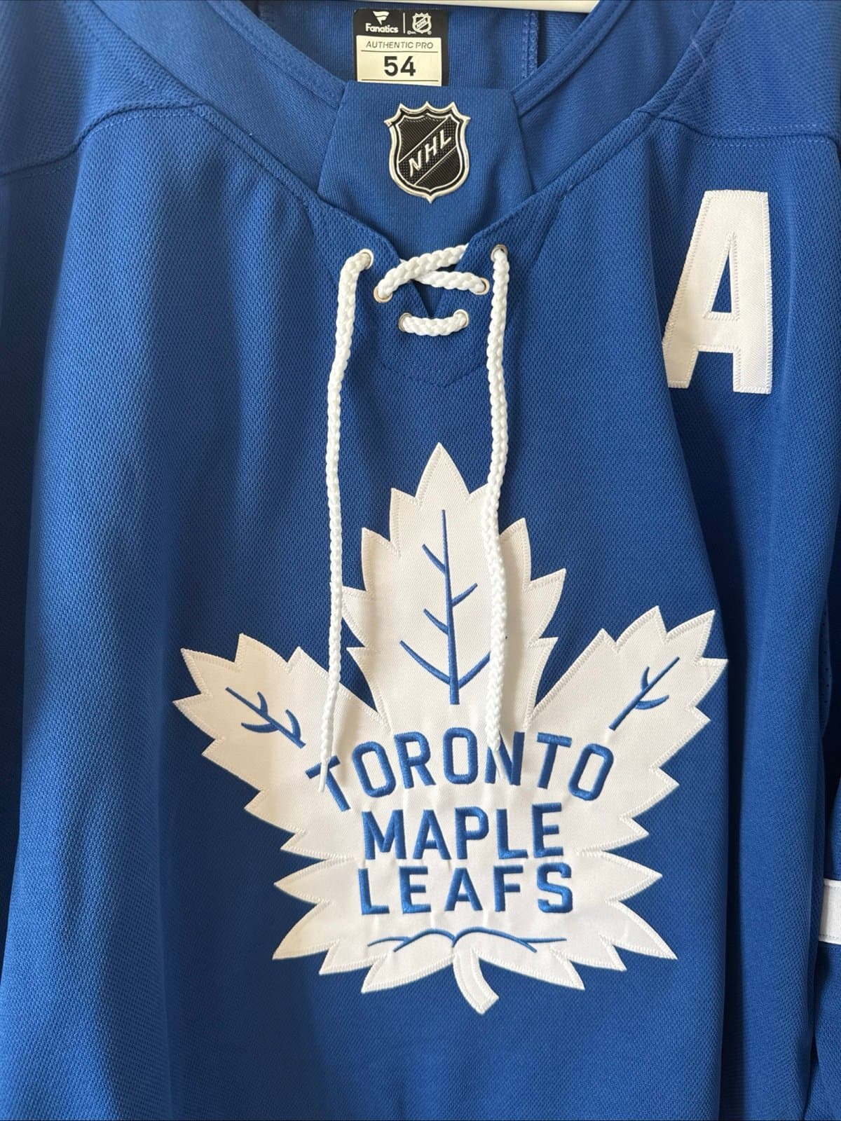 Men’s Fanatics Mitch Marner #16 Toronto Maple Leafs NHL Jersey Sz 54 - Blue RARE - Thumbnail 2