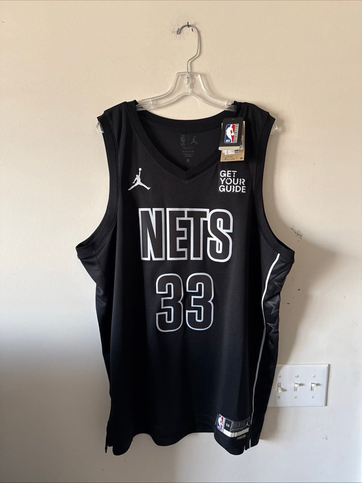 Men’s Jordan Nic Claxton #33 Brooklyn Nets Swingman NBA Jersey Sz 56 - NWT RARE