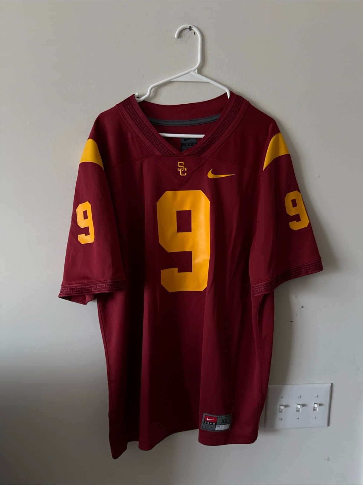Men’s Nike USC Trojans Juju Smith-Schuster #9 Official Alumni Jersey Sz XL - Red - Image 1