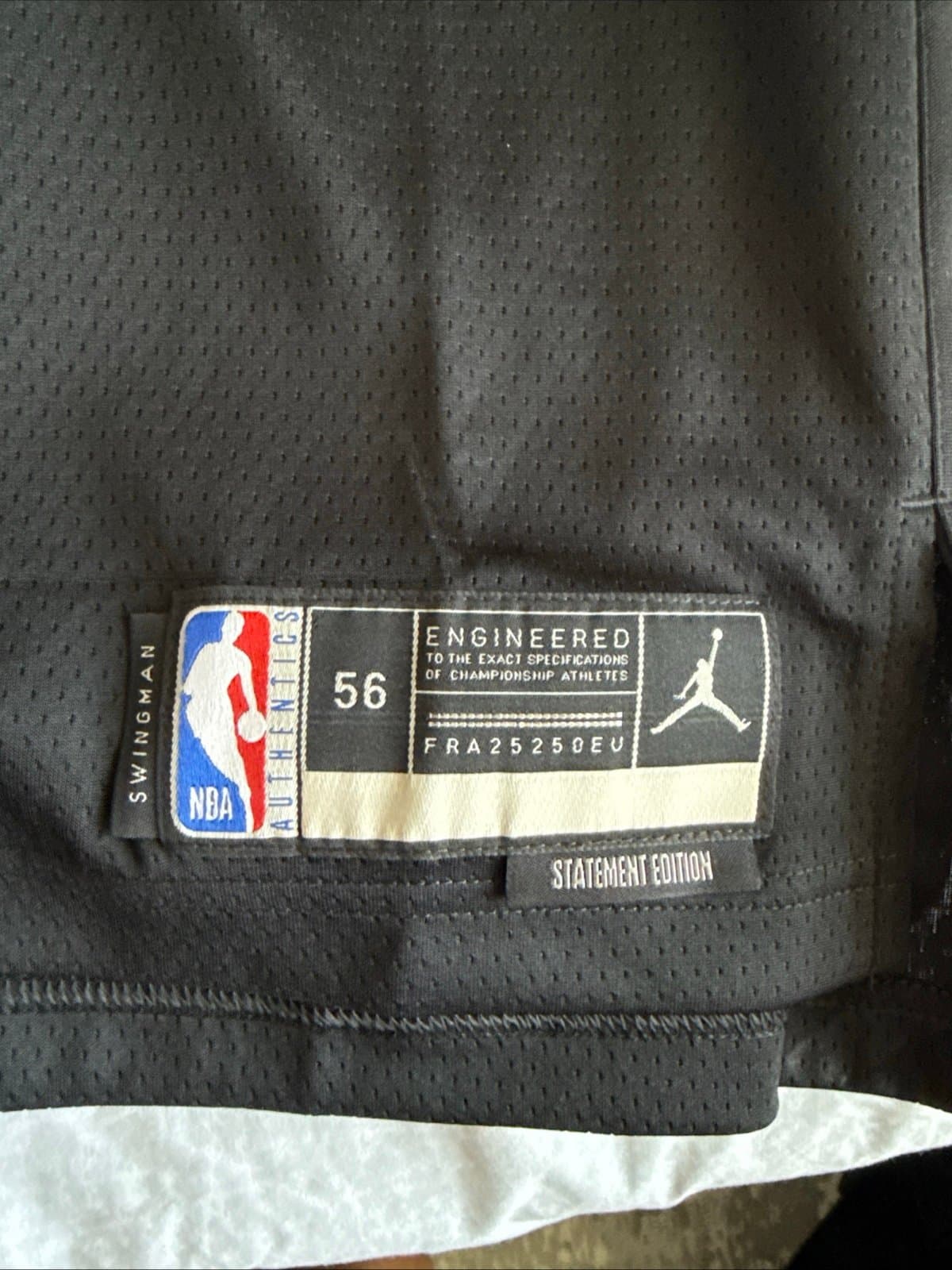 Men’s Jordan Nic Claxton #33 Brooklyn Nets Swingman NBA Jersey Sz 56 - NWT RARE - Thumbnail 3