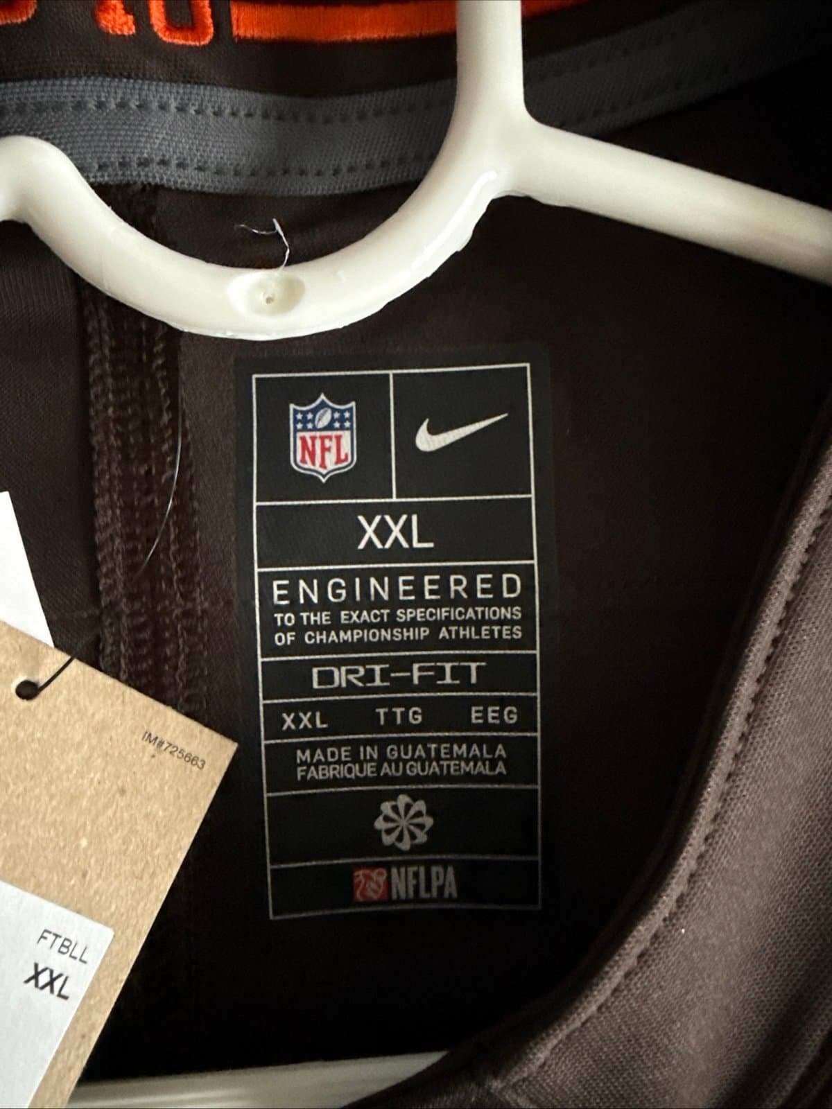 Men’s Nike Amari Cooper #2 Cleveland Browns Vapor Limited Jersey Sz 2XL - NWT - Thumbnail 4