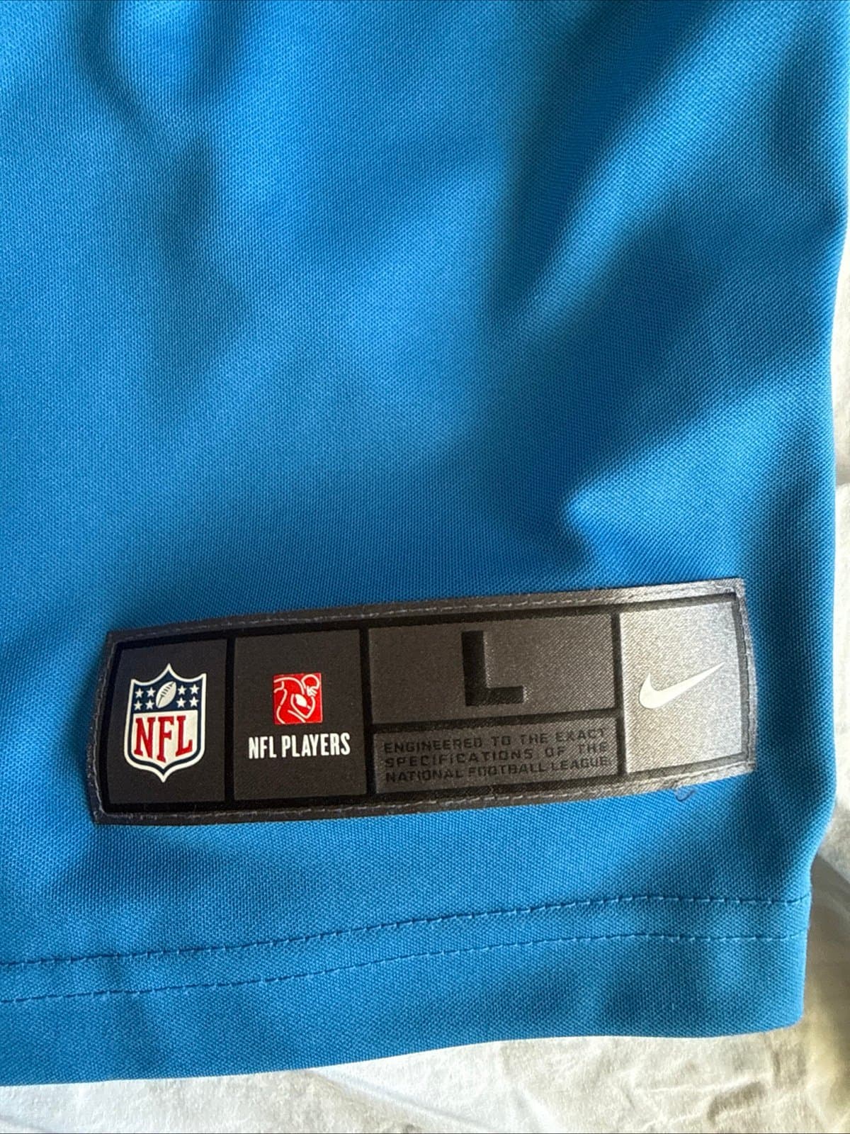 Men’s Nike Barry Sanders #20 Detroit Lions Vapor Limited NFL Jersey Sz L - Blue - Thumbnail 3