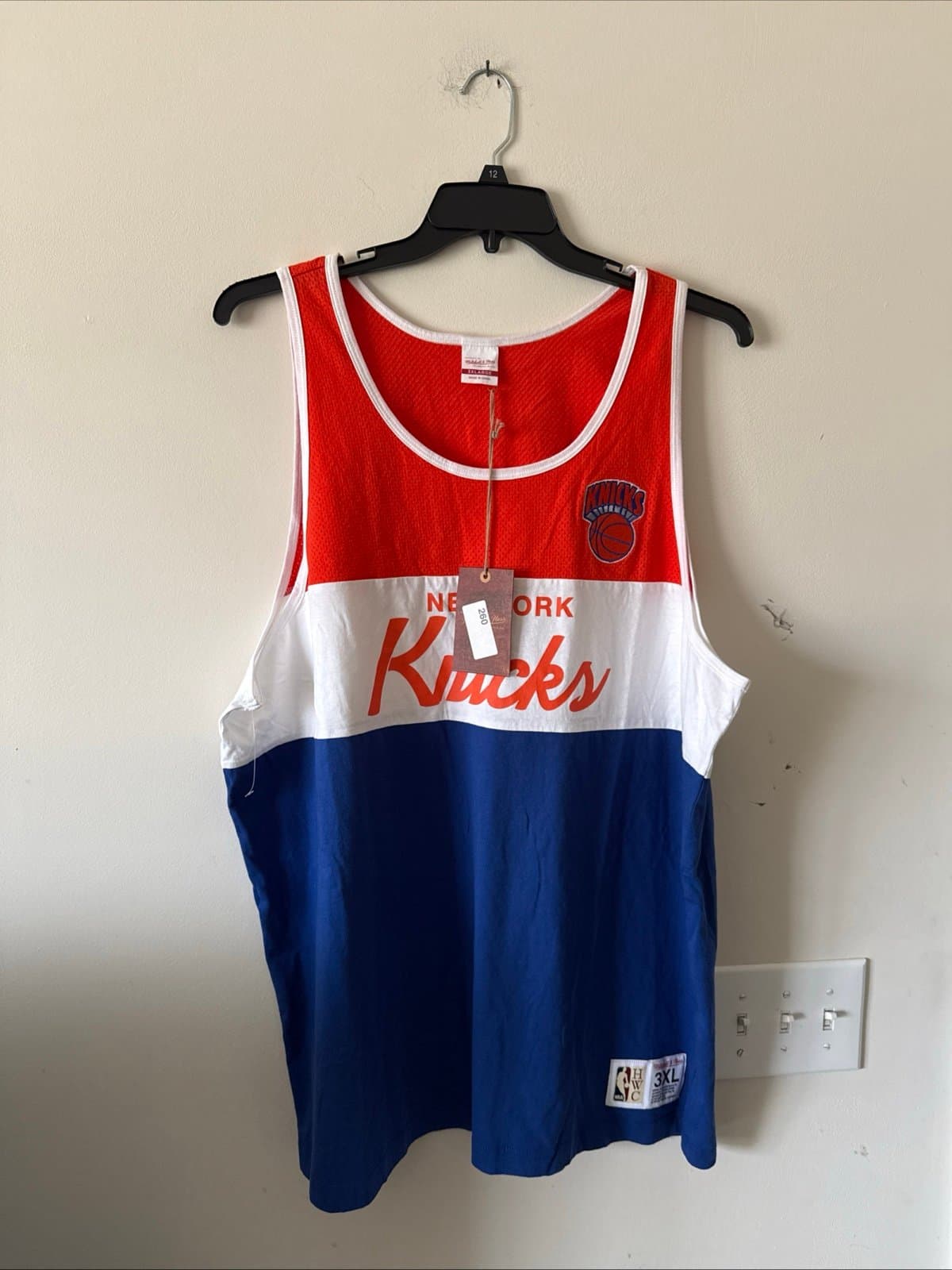 Men’s Mitchell & Ness New York Knicks Royal Special Script Tank Top Sz 3XL NWT - Image 1