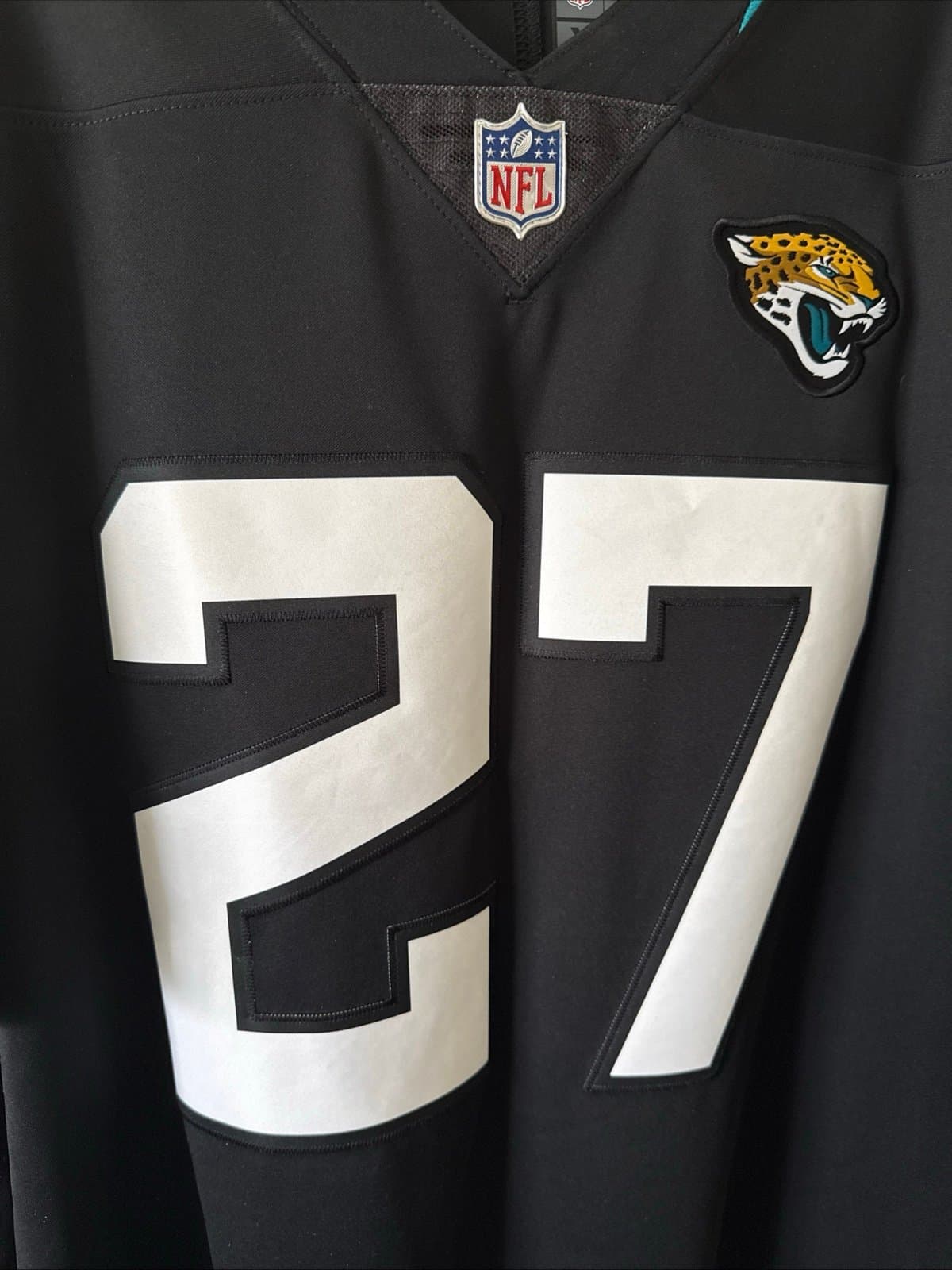 MEN’S NIKE JACKSONVILLE JAGUARS LEONARD FOURNETTE #27 VAPOR LMTD JERSEY SZ 2XL - Thumbnail 2