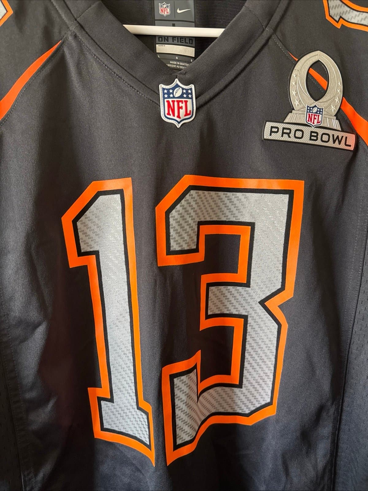 Men’s Nike Odell Beckham Jr #13 NY Giants 2015 Pro Bowl Limited Jersey Sz L RARE - Thumbnail 2