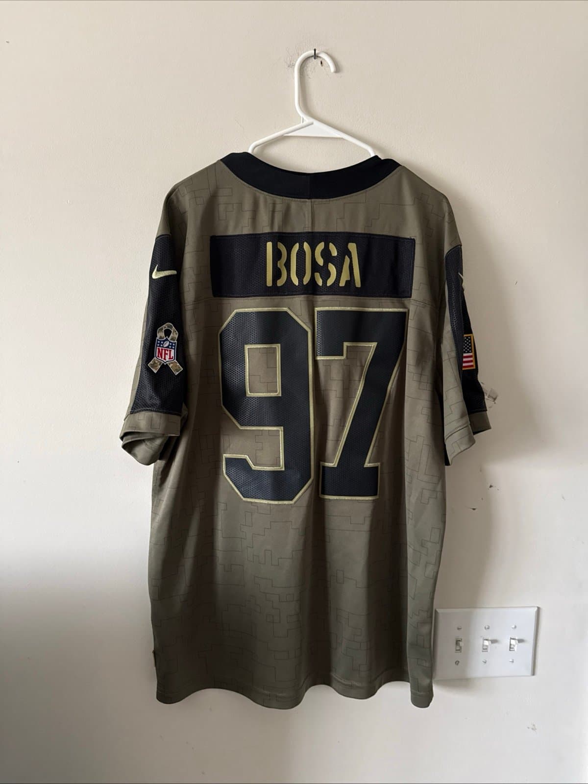 Men’s Nike Nick Bosa #97 49ers 2021 Salute To Service Limited Jersey Sz XL RARE - Thumbnail 7