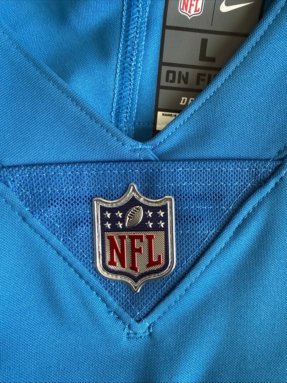 Men’s Nike Barry Sanders #20 Detroit Lions Vapor Limited NFL Jersey Sz L - Blue - Thumbnail 5
